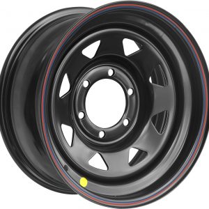 Диск усиленный стальной черный 6x139,7 8xR16 d110 ET-19 (треугольник мелкий)