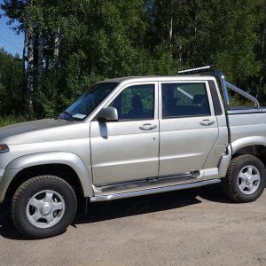 Защита порогов 60,3 мм для UAZ Patriot 2014-2017