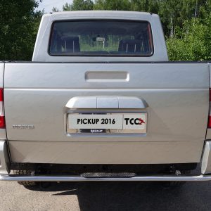 Защита задняя центральная 75х42 мм с накладкой UAZ PickUp 2015